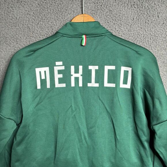 Adidas Mens Mexico Anthem Jacket Green Size Small Soccer Futbol World Cup 2018 - Picture 4 of 11
